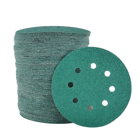 Legit Grit 5 inch Sand paper Disc, 8-Hole, 40 Grit, 100PK LG5-840-100